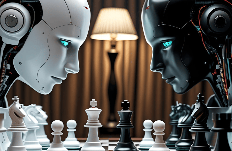 robots jouant aux echecs